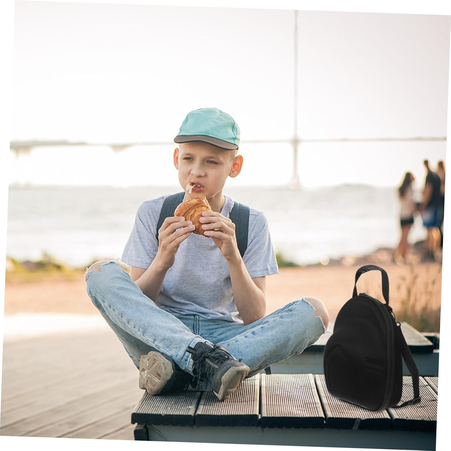 Cap Storage Bag Baseball Hat Travel Case Hard Shell Protective Box for Men Travel Bags image number 5