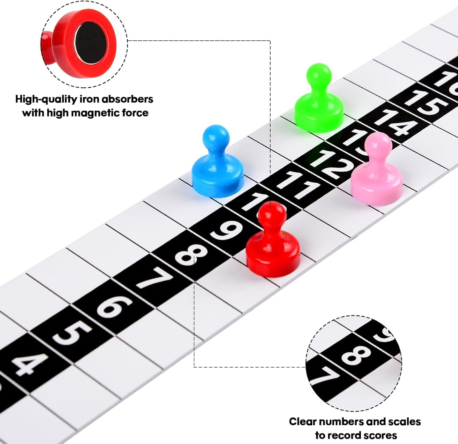 BOOSTEADY Metal Cornhole Scoreboard with Magnetic Corn Hole Score Keeper for Outdoor&Indoor Yard Game image number 3