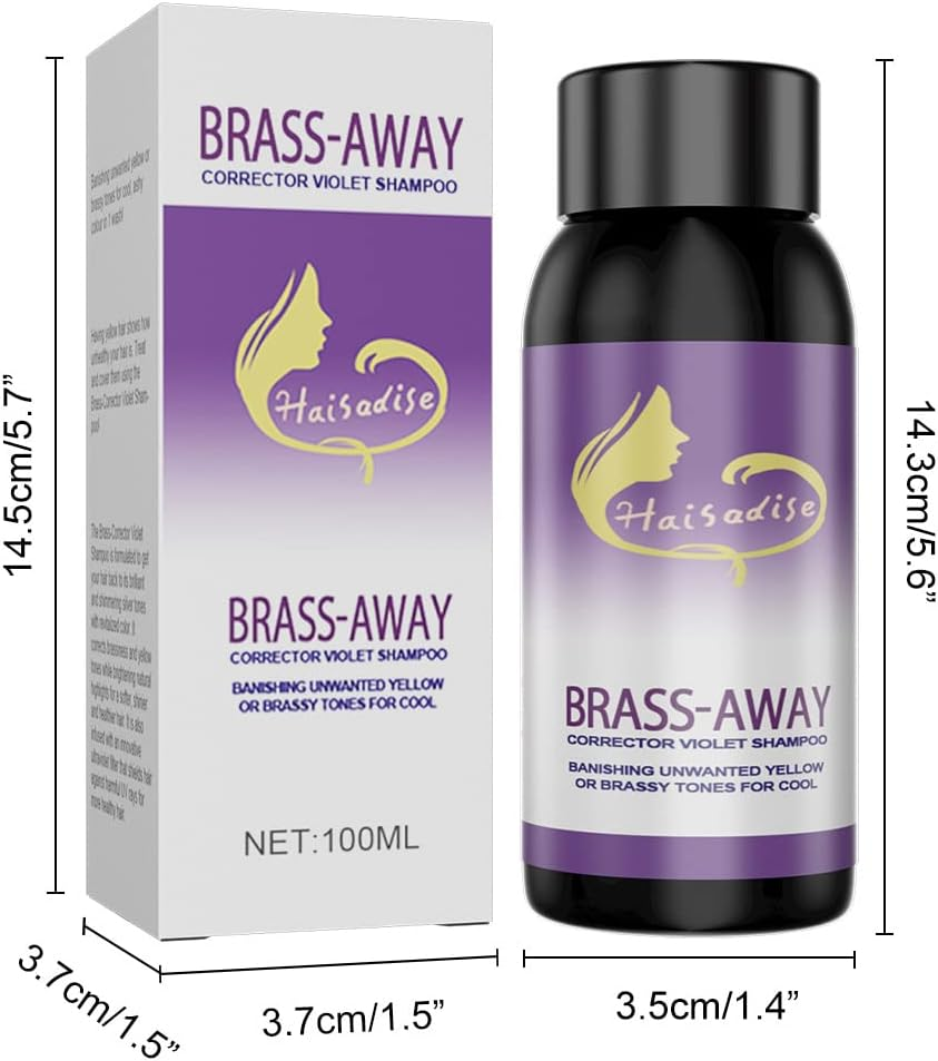 Gray Color-Fixing Shampoo Fade Shifting Yellow Fade Shampoo after Bleaching Gray Hair Care Lock Color-Fixing Shampoo Hair Dye 3PCS image number 4