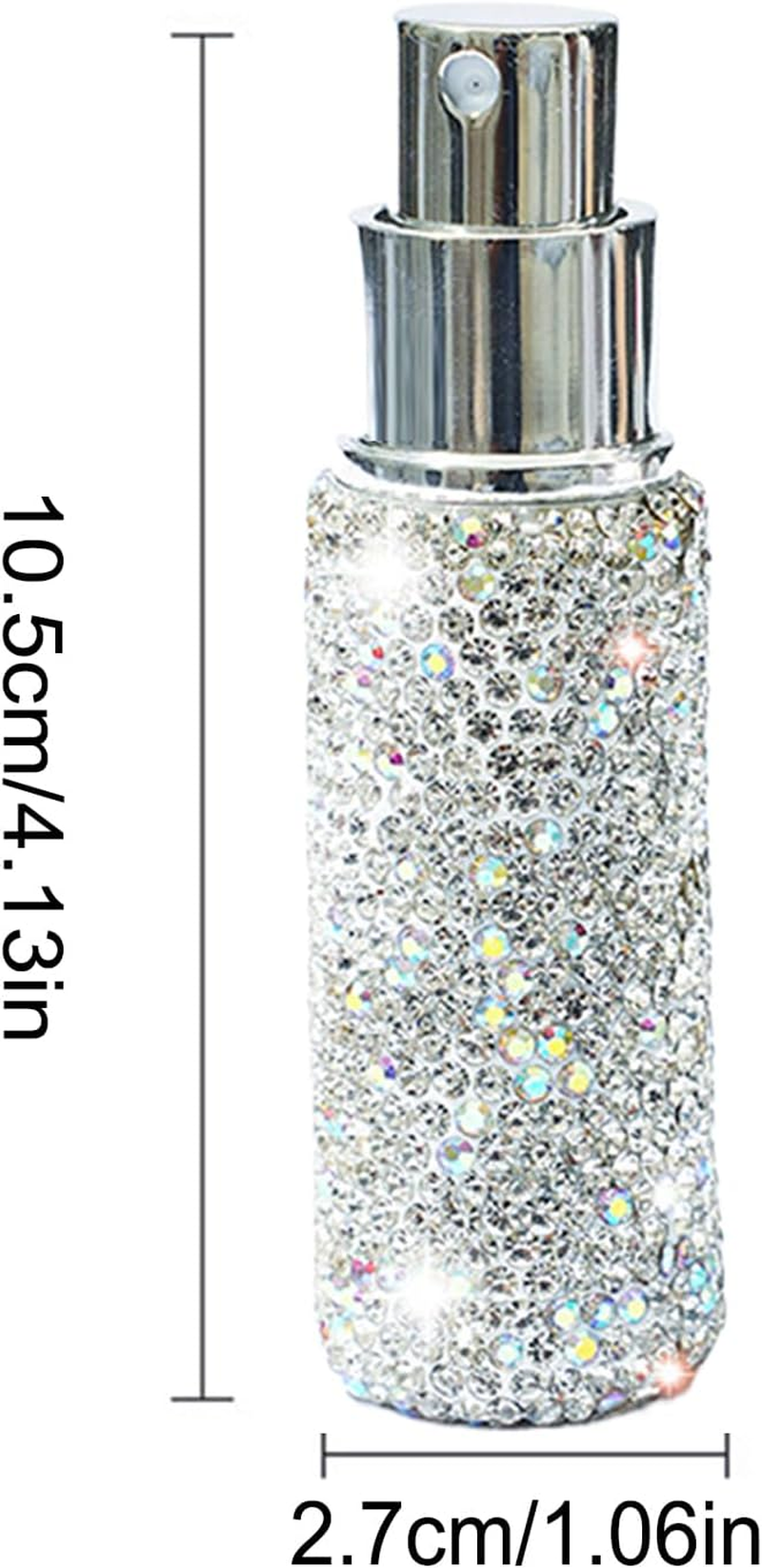 Empty Bottles - Refillable Atomizer 10Ml Bling Sample Case | Travel Oil Spray for Hair Body Oil Makeup Cosmetic Storage