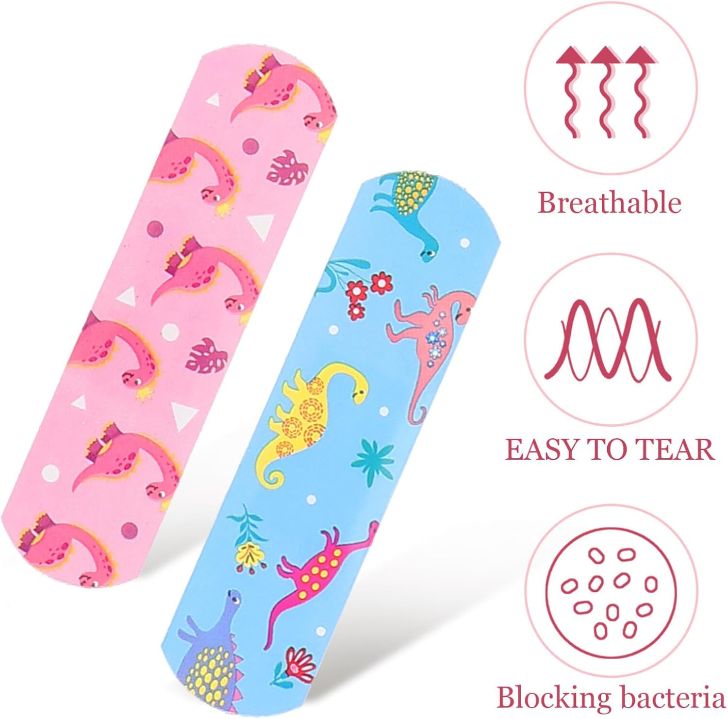 Iplusmile 150Pcs Kids Cartoon Bandages Adhesive Flexible Colorful Strips Cute Bandages Waterproof Breathable Bandages Protect Scrapes and Cuts for Girls Boys Children image number 3