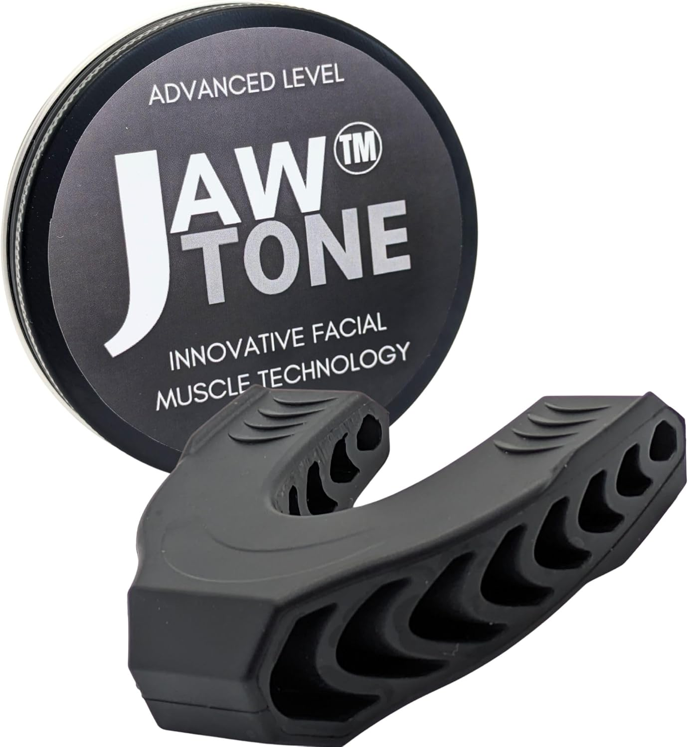 Jawtone&trade; Face and Jawline Exerciser for Men and Women. Jaw, Neck, CHIN, Cheeks Targeted to Slim, Tone, and Define a Sharper, Age-Defying Look ADVANCED LEVEL -60LBS Resistance image number 4