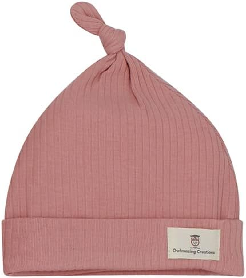 Newborn Baby Clothes - Baby Organic Cotton Long Sleeve Growsuit with Frill Gift Set with Matching Style Handband and Beanie for Baby Girls