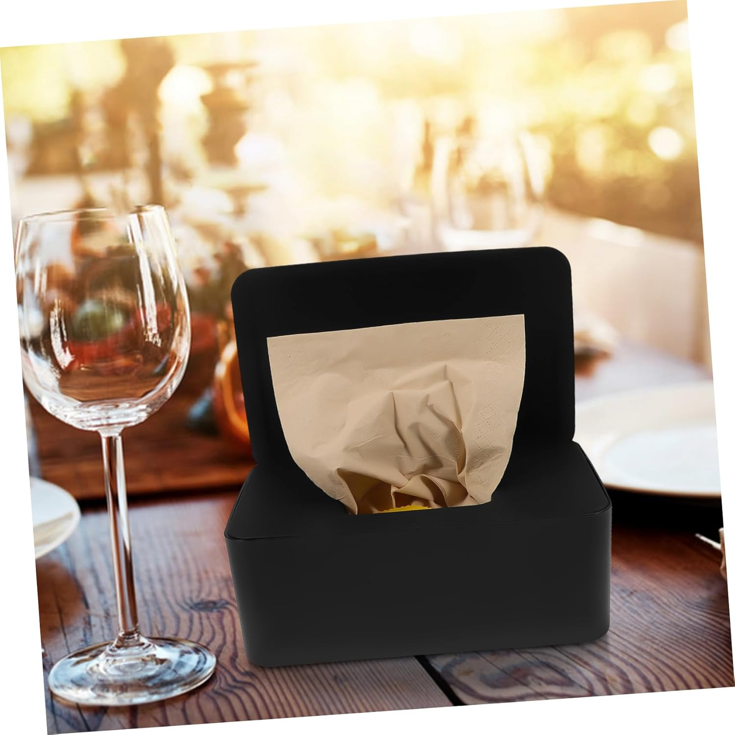 BESTOYARD Wet Wipes Storage Box Plastic Wipe Dispenser Office Bathroom Use Dispenser Case for Easy Access image number 1