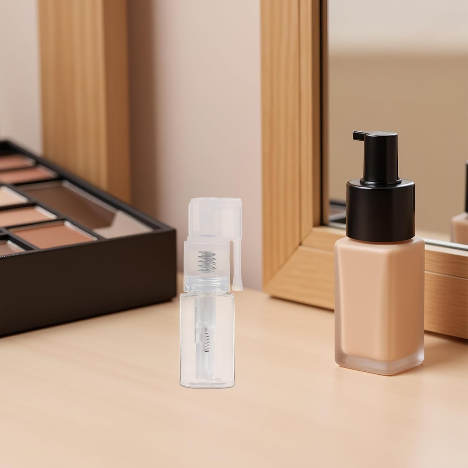 STOBAZA 2Pcs Clear Refillable Spray Bottles with Nasal Nozzle Medical Powder Dispenser Lightweight Pet for Travel and Daily Use image number 3