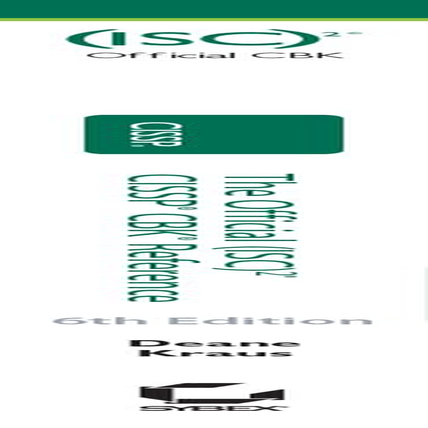 The Official (ISC)2 CISSP CBK Reference image number 1
