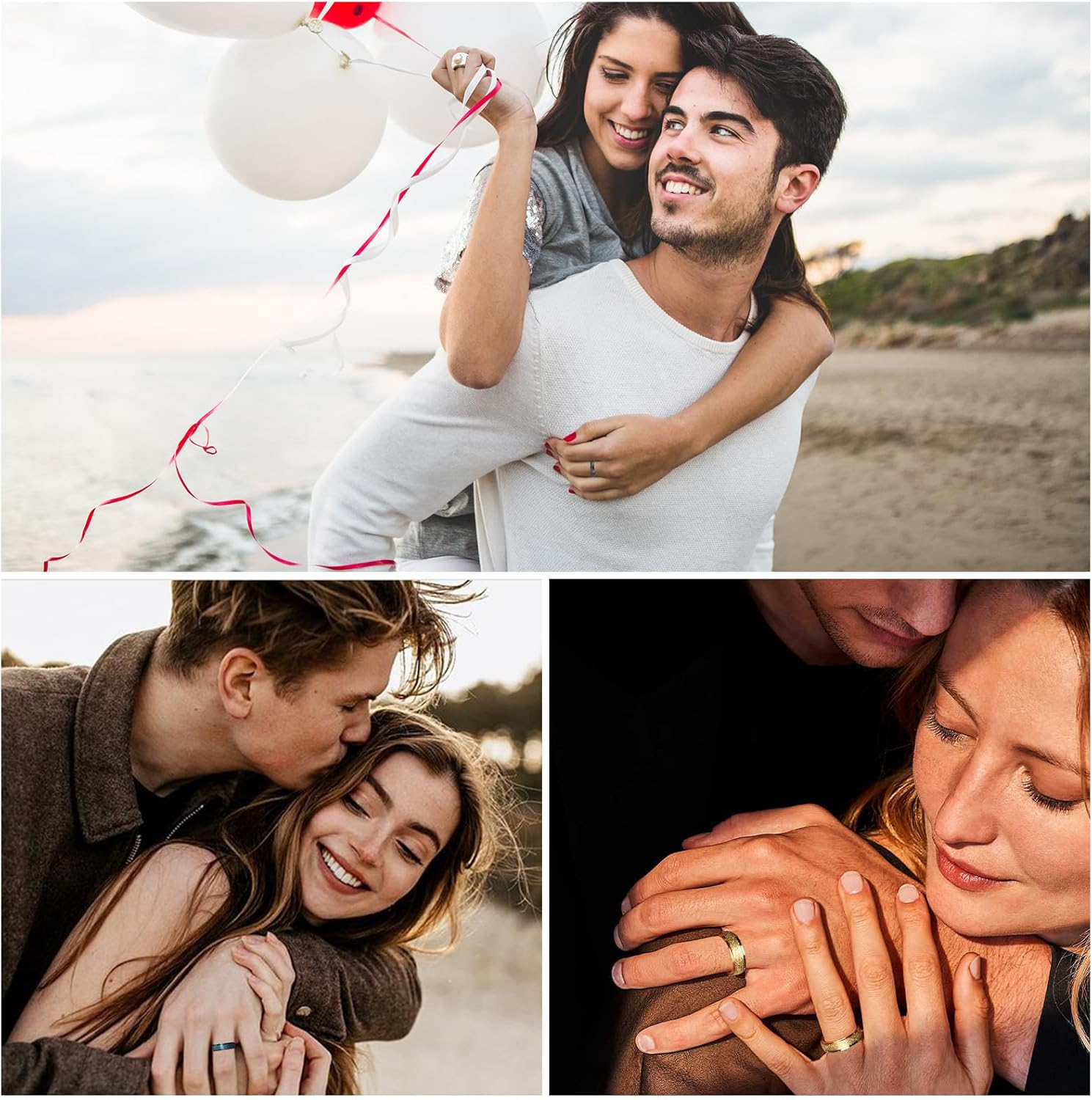 Anxiety Fidget Ring for Women,6Pcs Stainless Steel Fidget Spinner Ring,Adhd Fidget Ring,Worry Ring Anxiety Ring for Women Men,Thumb Ring Aura Ring for Women, 11, Metal image number 5