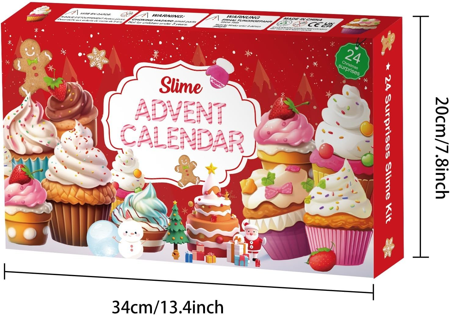 Slime Advent Calendar 2024 - Christmas Countdown Calendars 24 Days of Surprises with Different Texture Fluffy Slime Kit Funny Gifts Toy for Toddler Kids Teens Girls 4 5 6 7 8 9 10 11 12 Year Old image number 2