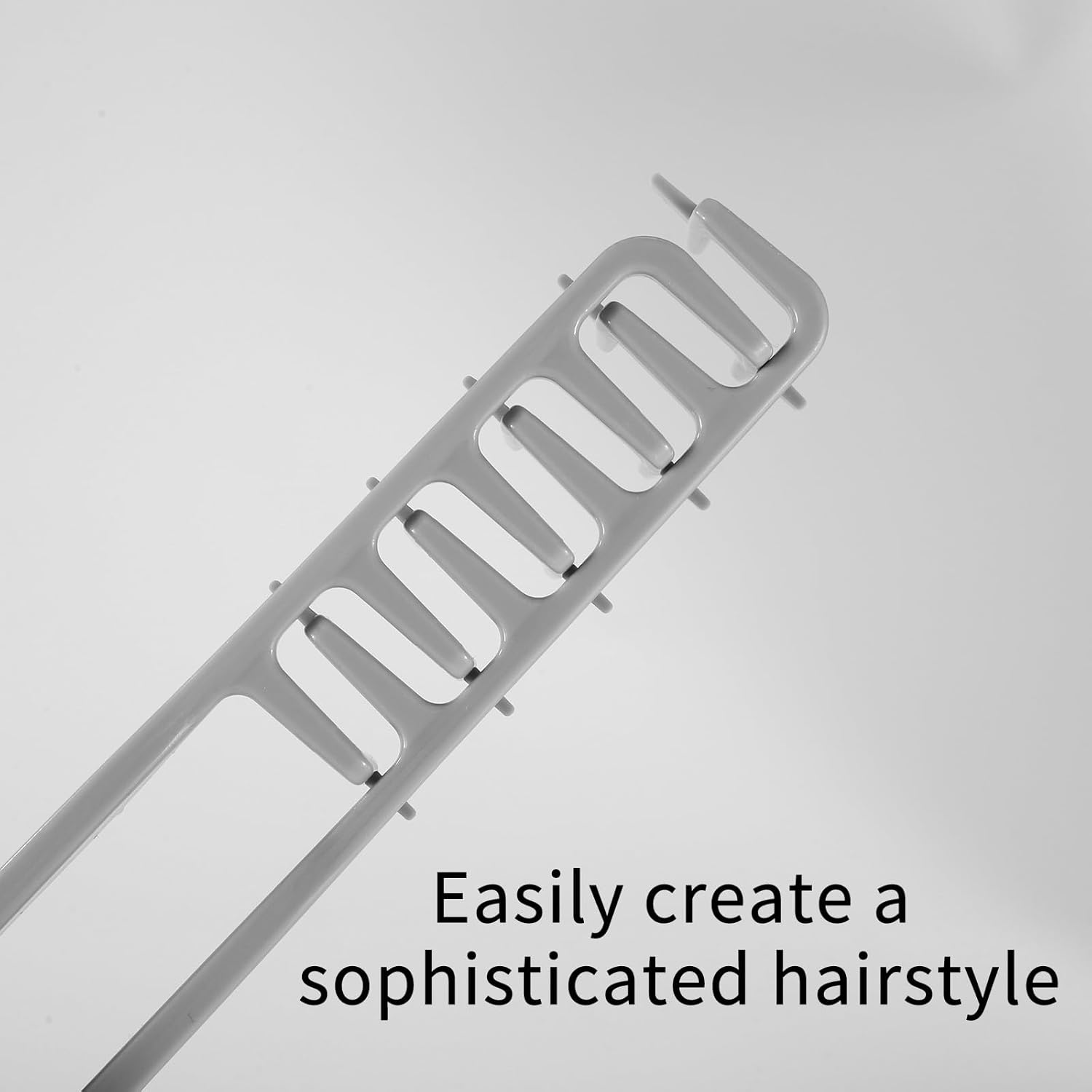 Sinbana 2Pcs Volumizing Wide-Toothed Hair Combs, Portable Fluffy Texture Styling Tools Root Volume & Bangs Seam Grooming Accessory for Women Men Home Travel (Pink, Gray)