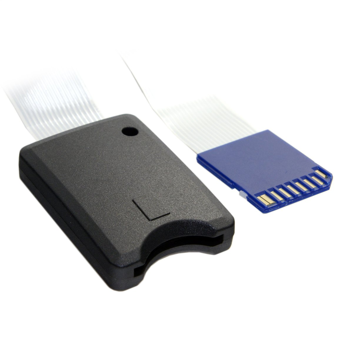JSER Standard SD SDHC Memory Card Kit Male to SD Female Extension Soft Flat FPC Cable Extender 25Cm image number 2