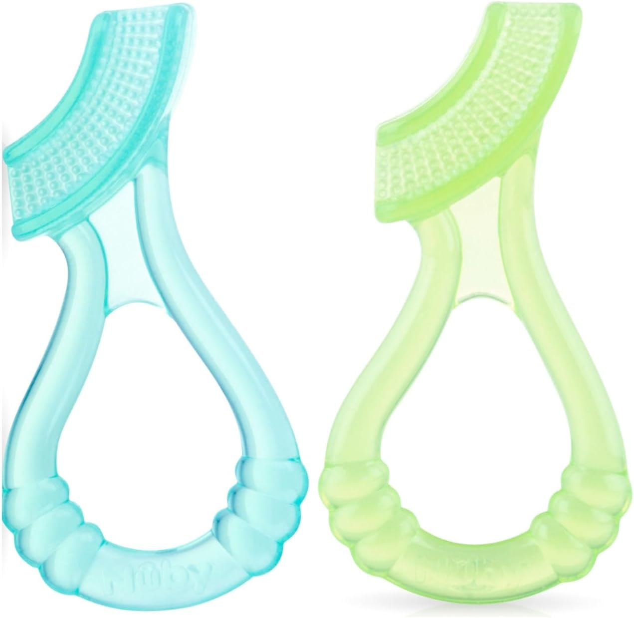 Nuby Soft Silicone Gum Massager with Hygienic Case, 2-Pack, 3 M+ image number 3