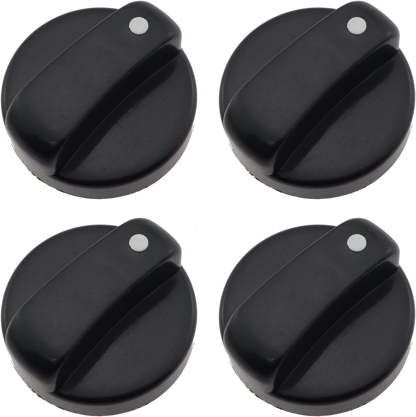 Caishun 4PCS 1.7 Inch Black Patio Heater Control Knob Universal Control Knob Replacement Part Patio Heater Plastic Control Knob Protector Natural Gas Cooktop Accessory for Fireplaces and Gas Grills image number 3