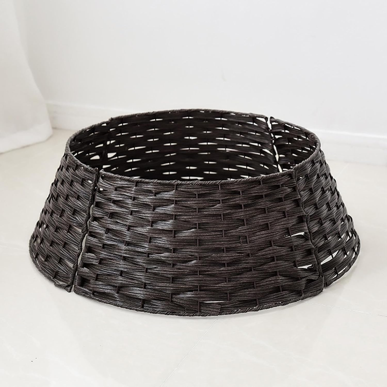 Christmas Tree Collar, Rattan Tree Collar, Holiday Home Decor, Christmas Decor, Tree Ring Basket, Festive Decorations, Seasonal Decor, Elegant Design, Materials, Easy to Assemble image number 6