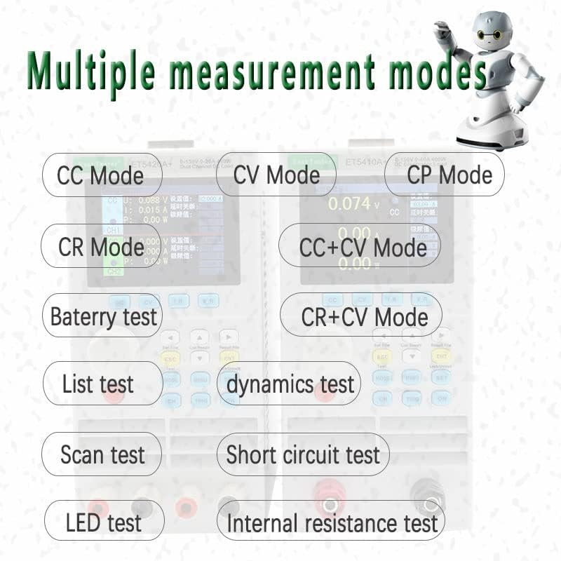 East Tester 400W Electronic Load Tester 0-150V,0-20A*2, Double Channels Battery Tester,Supply Software，Et5420A+ image number 2