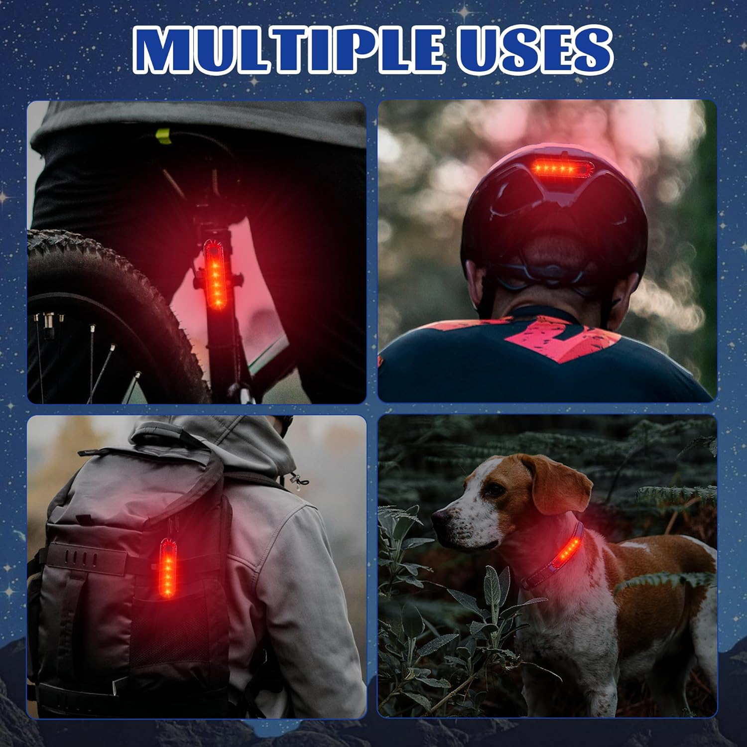 Hakea Volcano Super Bright LED Rear Bike Light - USB Rechargeable Bicycle Light - Mount Cycle Light- Red Taillight - Waterproof- High Lumens Cycling Light- 4 Modes Selection - up to 12 Hours Battery