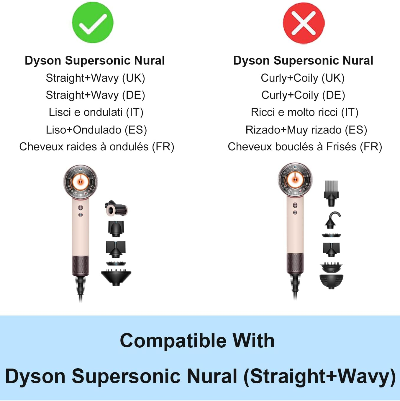 YIIWAY Hard Travel Case Compatible with Dyson Supersonic Nural Hair Dryer HD16, Case Only - Deep Pink YC86003 image number 6