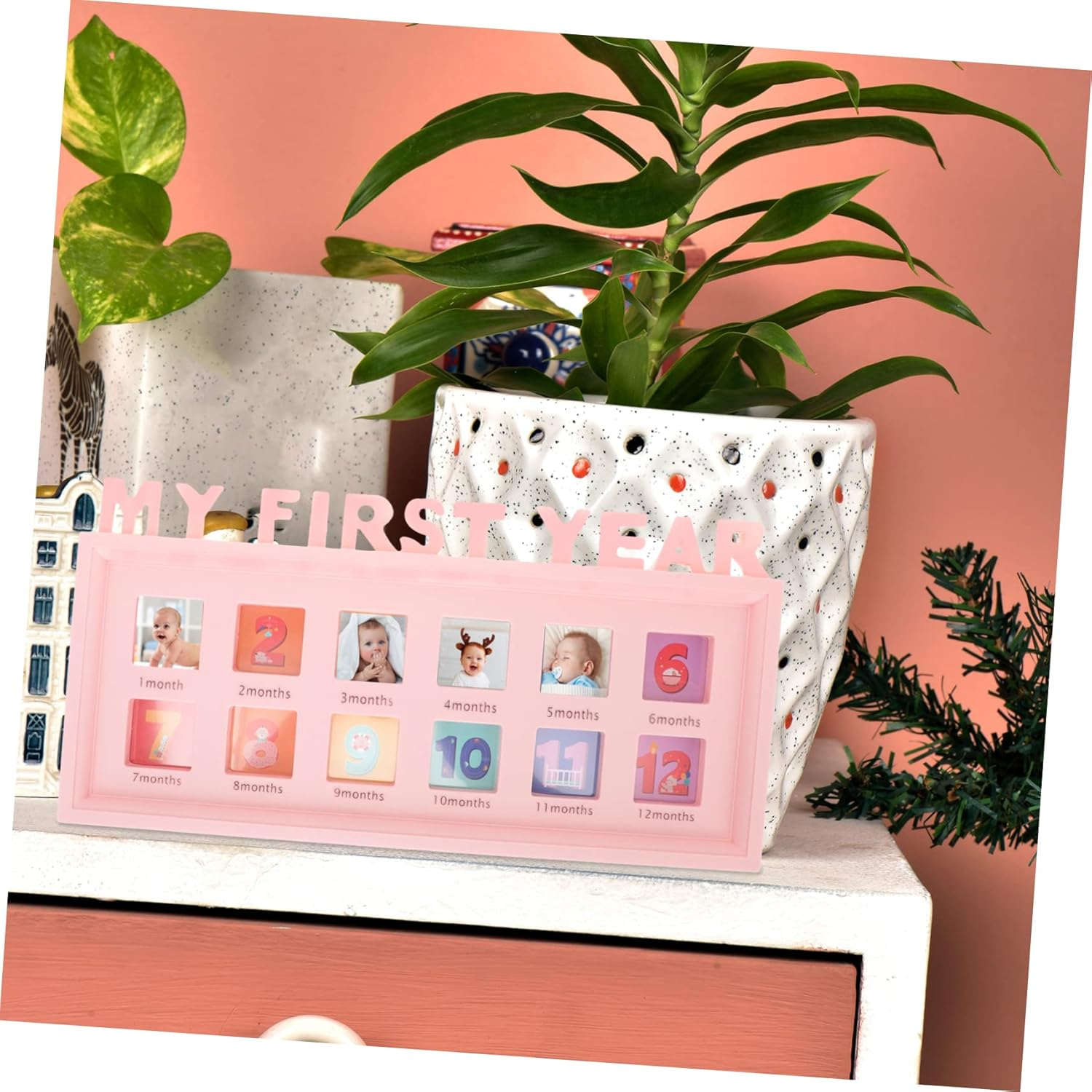 Growth Frame Month First Year Picture Frame for Boy Girl Creative Collage Holder Modern Design for Home Decoration Milestones image number 6