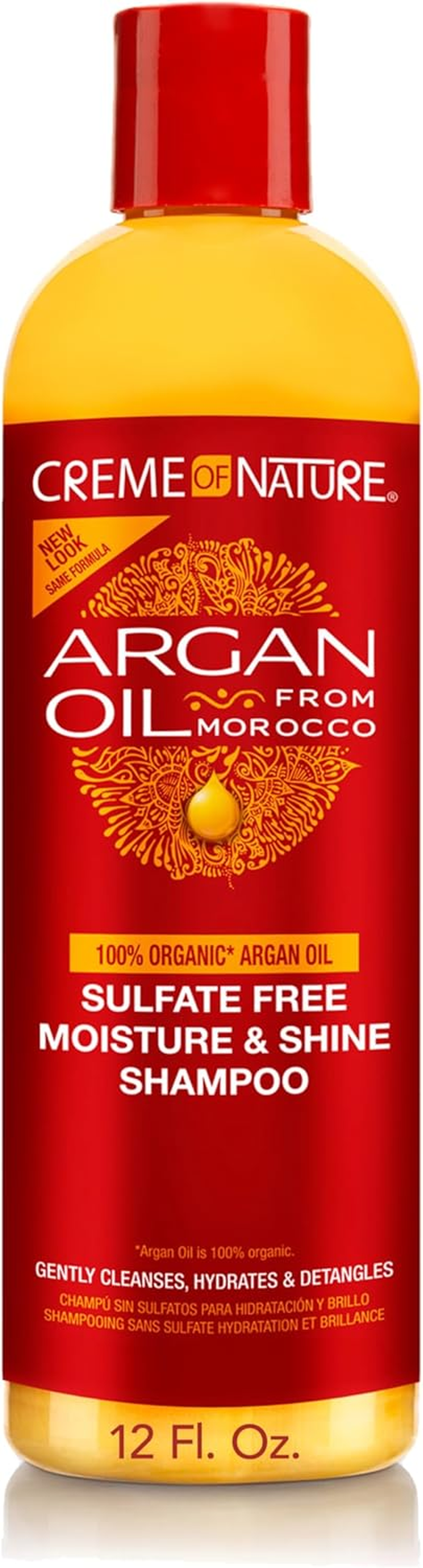 Creme of Nature Moisture & Shine Shampoo with Argan Oil: 12 OZ image number 3