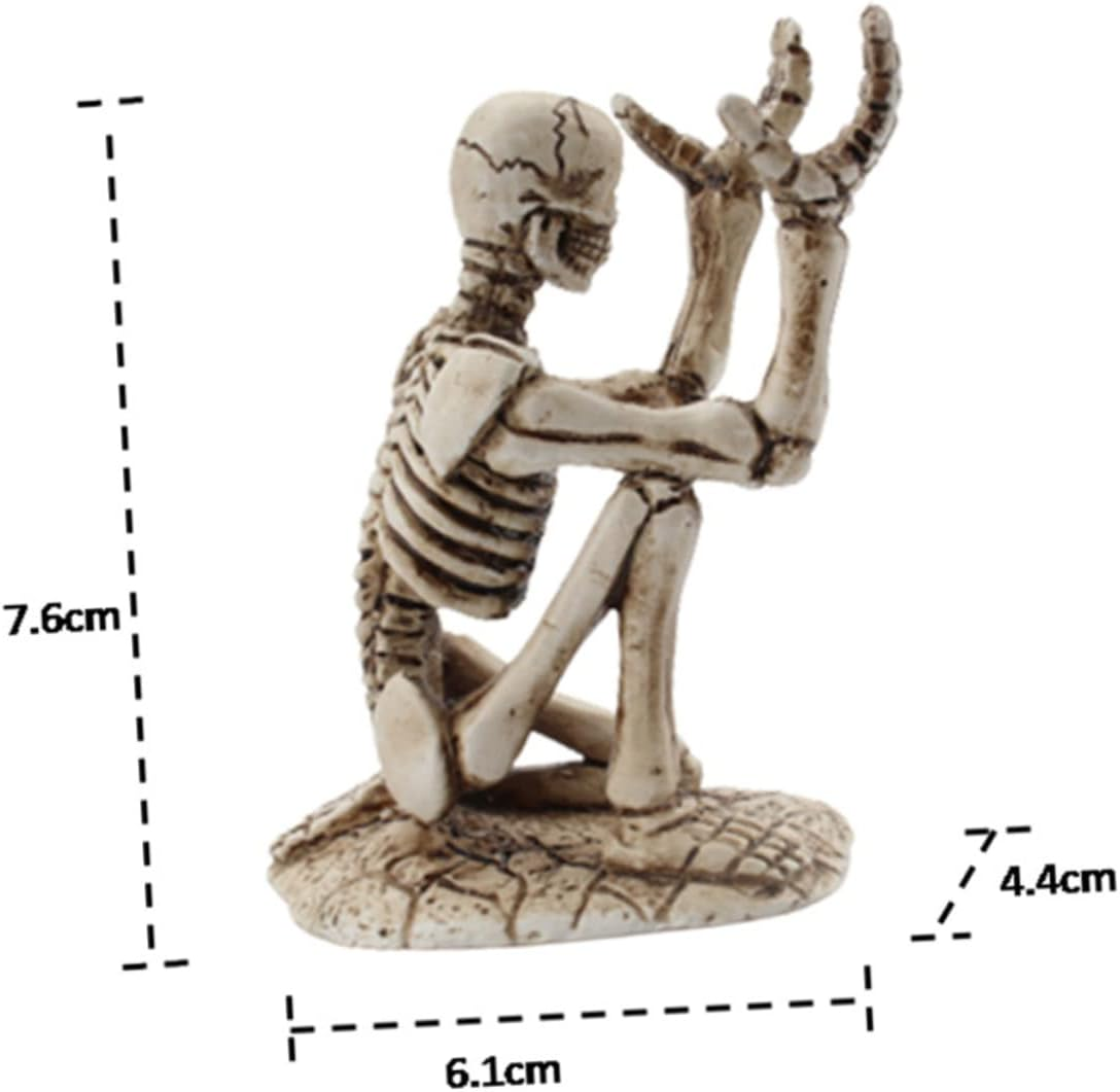 Amosfun 3Pcs Mini Skeleton Pencil Holder Decoration for Desktop Pencil Storage Bracket for Halloween Party and Home Office Accessories image number 5