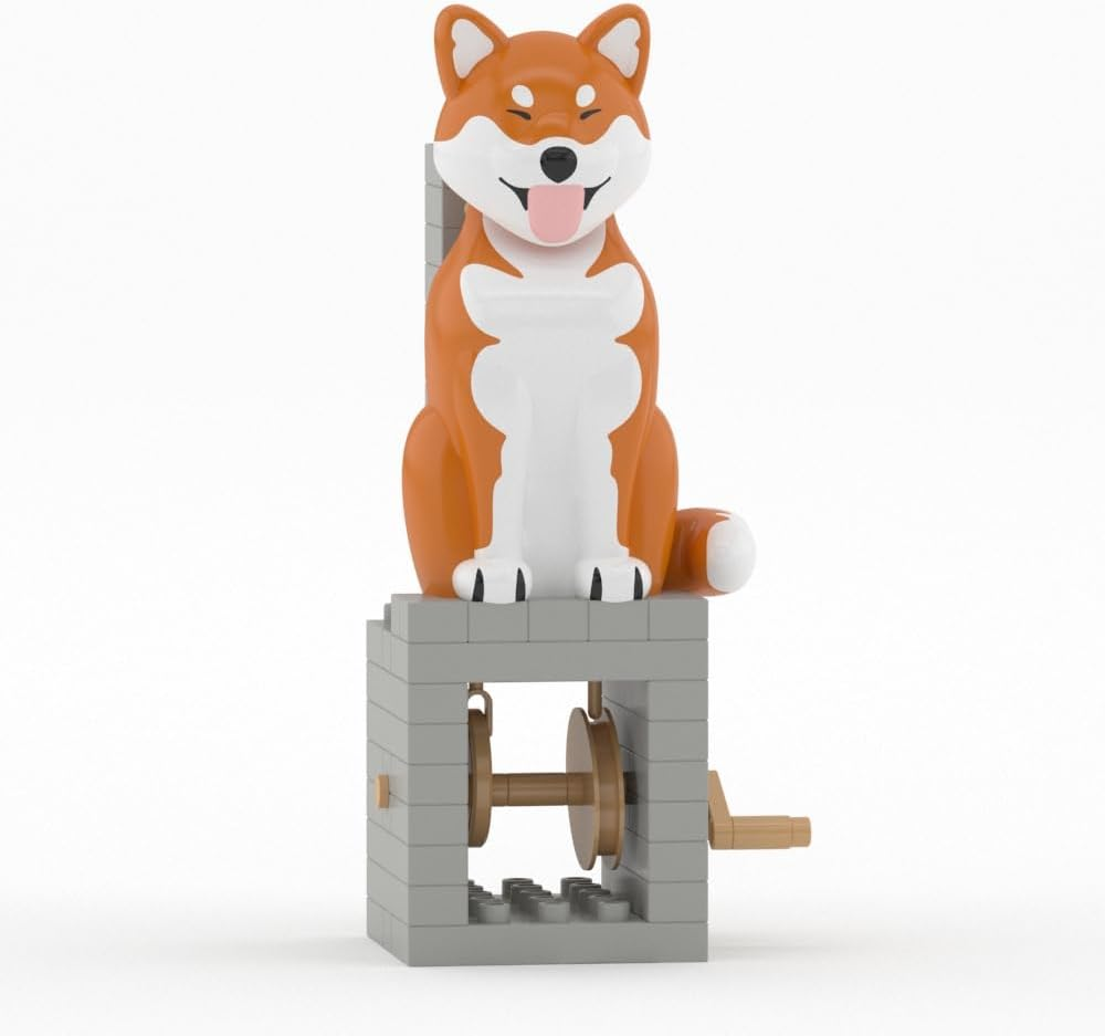 JEKCA Yellow Shiba Inu | Automata Series | Plastic Building Blocks | Age 14+