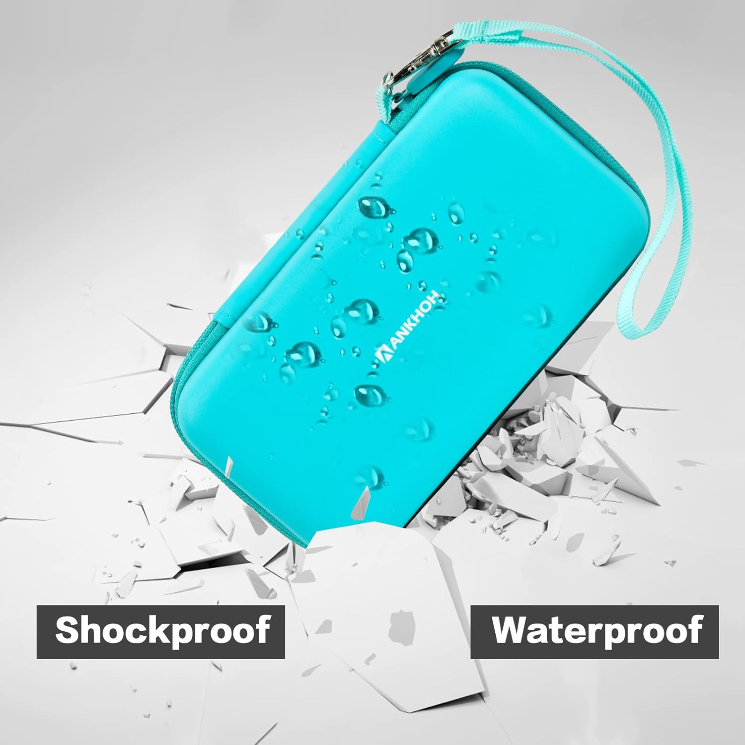 ANKHOH Case Compatible with 3Doodler Start+ Essentials (2023) for 3D Pen Set for Kids, Storage Organizer Holder for Printing Filament Refill and Micro-Usb Charger, All Green-Bag Only - Pink image number 7