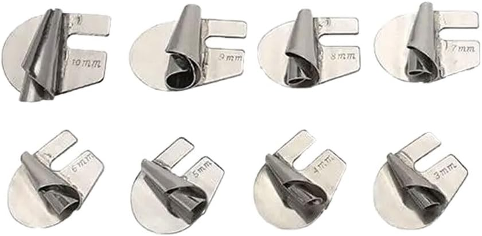 AIMALL 8PCS 3-10Mm Sewing Rolled Hemmer Foot 8 Sizes Wide Rolled Hem Pressure Foot for Precision Hemming image number 5