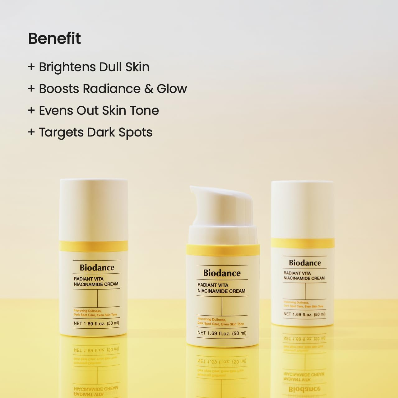 BIODANCE Radiant Vita Niacinamide Cream, Brightening, Dark Spot Correcting Facial Moisturizer, Korean Skincare, Stocking Stuffers for Teen Girls | 1.69 Fl.Oz, 50Ml image number 5