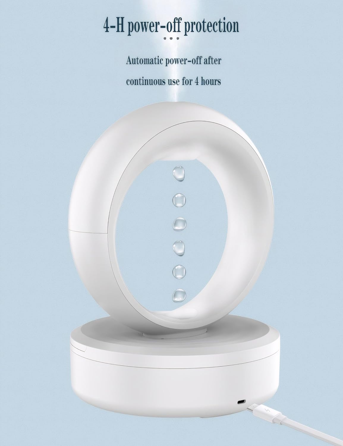 Essential Oil Diffuser, 680Ml Anti-Gravity Air Cool Mist Humidifier Aroma Scent for Home Office LED image number 4