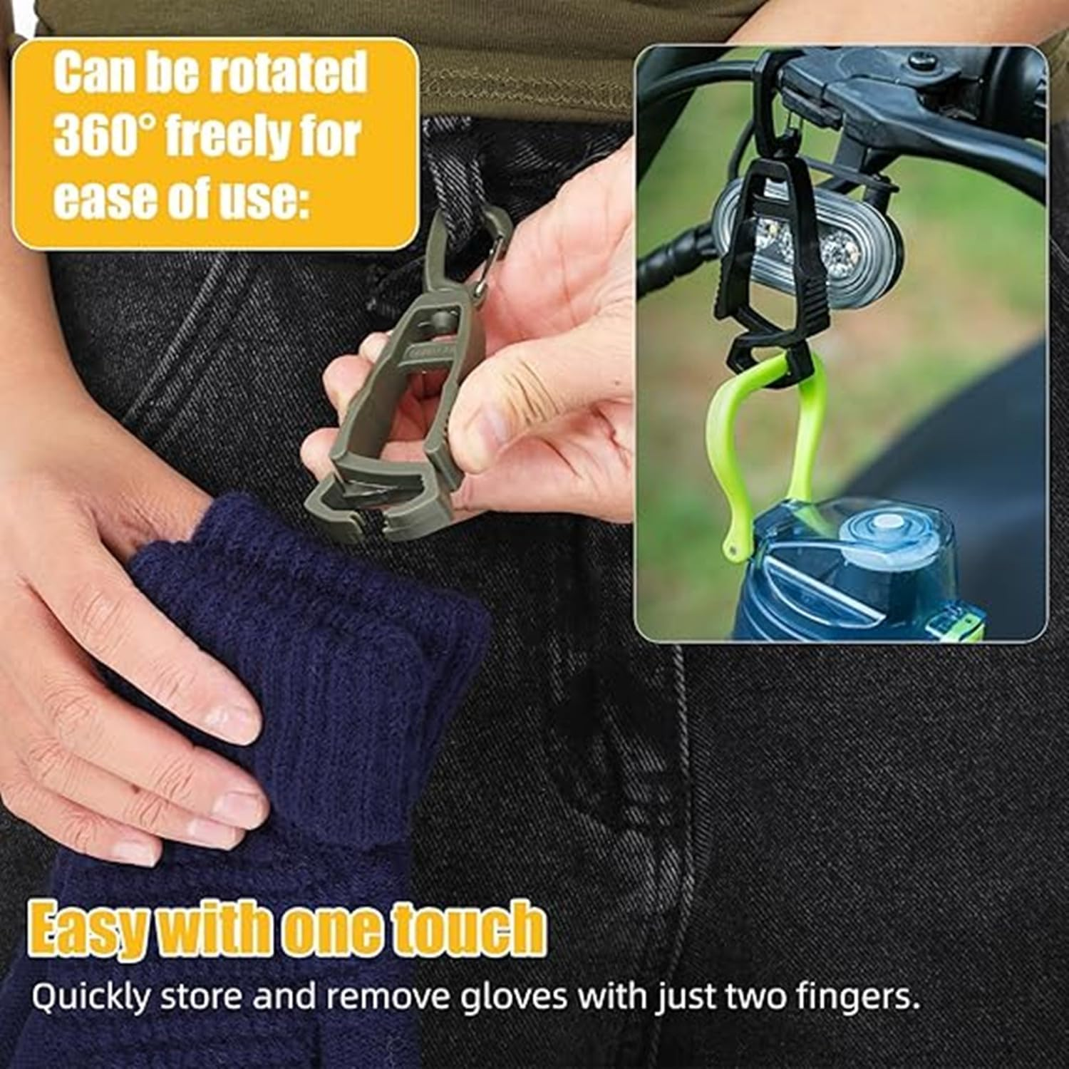 4Pcs Glove Clips for Work Glove Holder,Belt Clip Safety Glove Grabber Holder Clip,Prevent Loss, Keep Hands Free,For Construction Work Accessories image number 6