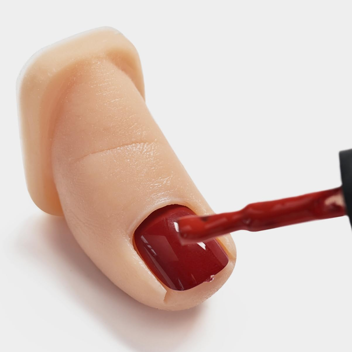 Mikinona 2Pcs Nail Tips Toe Nail Art Practice Realistic Silicone Toe Mannequin Hands for Acrylic Art Training image number 5