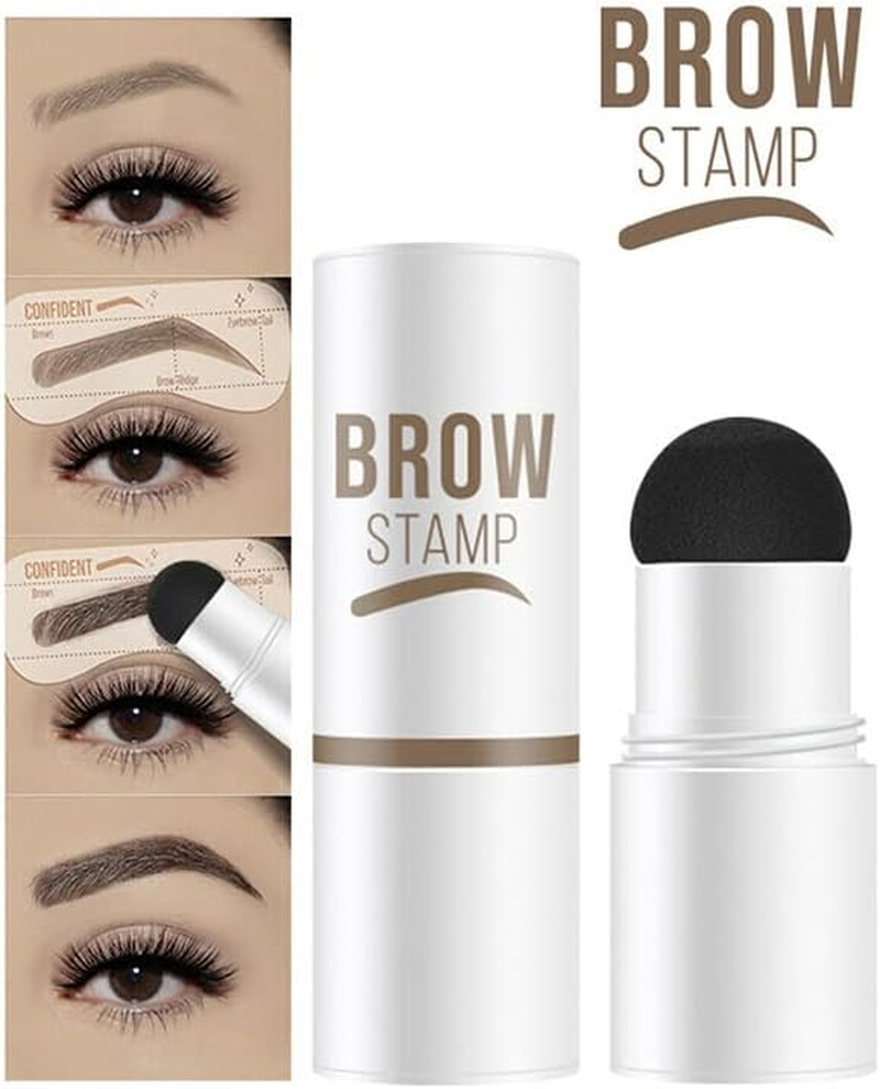 AIMALL Waterproof Eyebrow Shaping Kit with One-Step Brow Stamp, 10 Stencils, and Brush &ndash; Perfect Brow Makeup Set for Natural, Symmetrical Brows image number 2