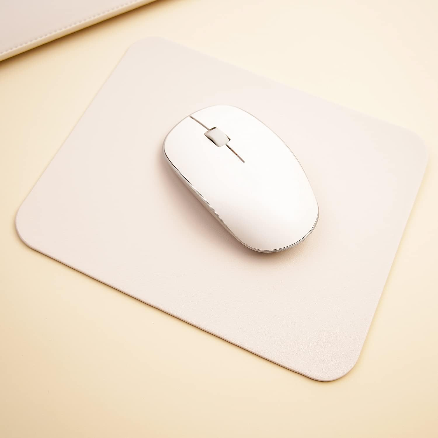 Benfan Laptop Sleeve 14 Inch Compatible with Macbook Pro 14, Macbook Air 13 2010-2017, Macbook Pro 13 2012-2015, Surface Laptop 13.5 with Small Pouch, Mouse Pad and Cord Organizer, Color White image number 3