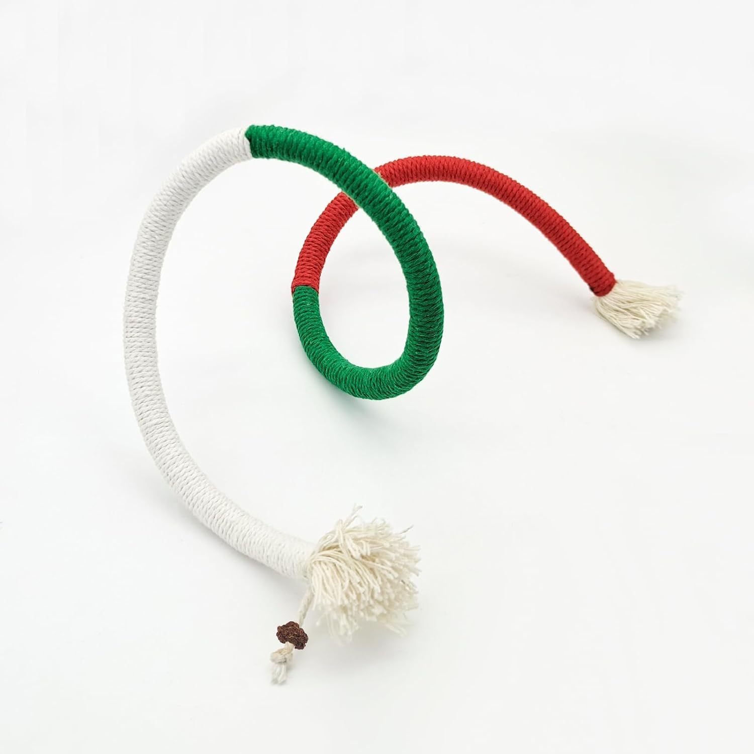 Andiker Pack of 2 Cat Chew Rope, Catnip Sticks, Interactive Cat Toy for Cat Teeth Cleaning (Green)