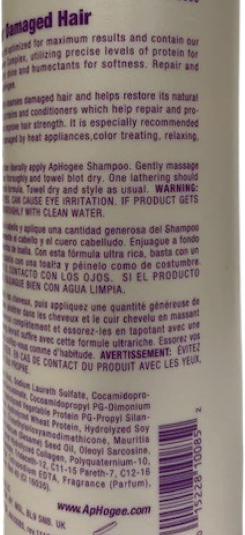 Aphogee Shampoo for Damaged Hair, 16 Oz (Pack of 2) image number 1