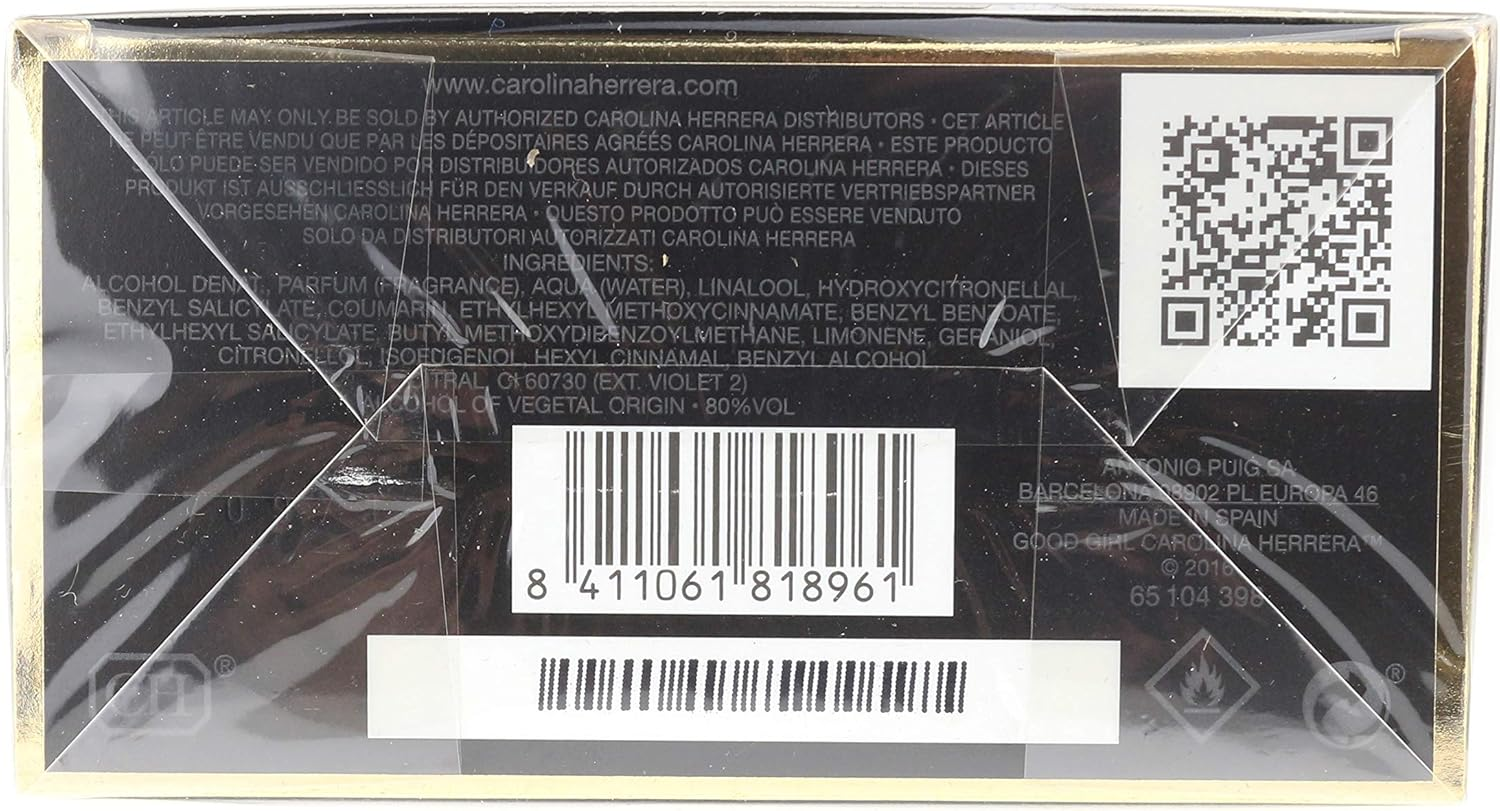 Carolina Herrera Good Girl Eau De Perfume, 80 Milliliter