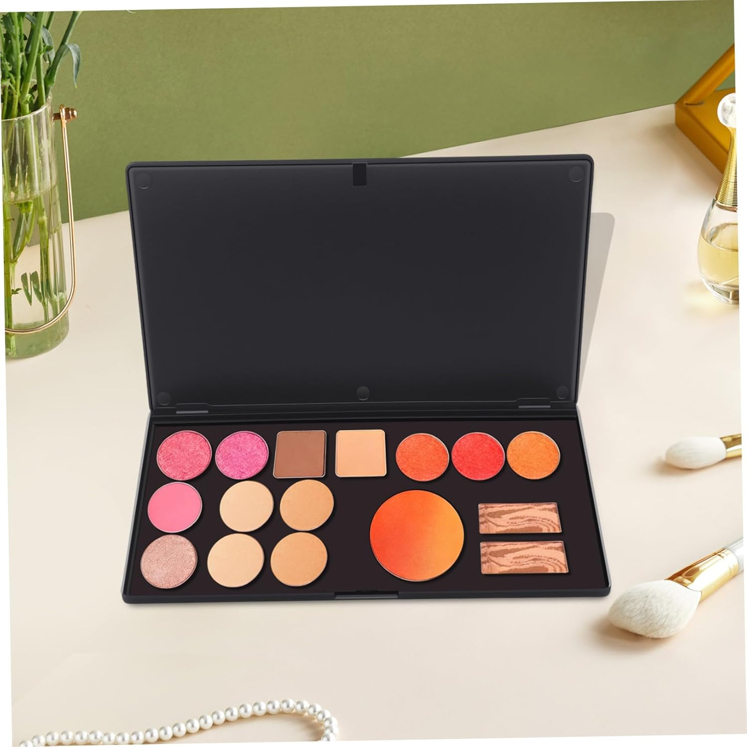 OKUMEYR DIY Large Empty Magnetic Eyeshadow Organizer Tray Cosmetic Storage Palette for Travel and Custom Makeup Sub Plate image number 5