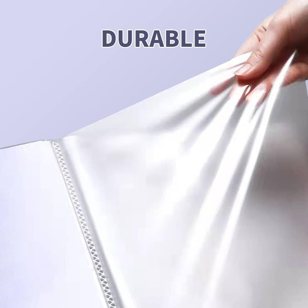 Vignette Stationery A4 File Presentation Folder Document Display Book 30 Clear Pockets Strong Sleeves Pastel Colour Durable Cover School Office Business Report Study Statement Paper Storage Organiser image number 2