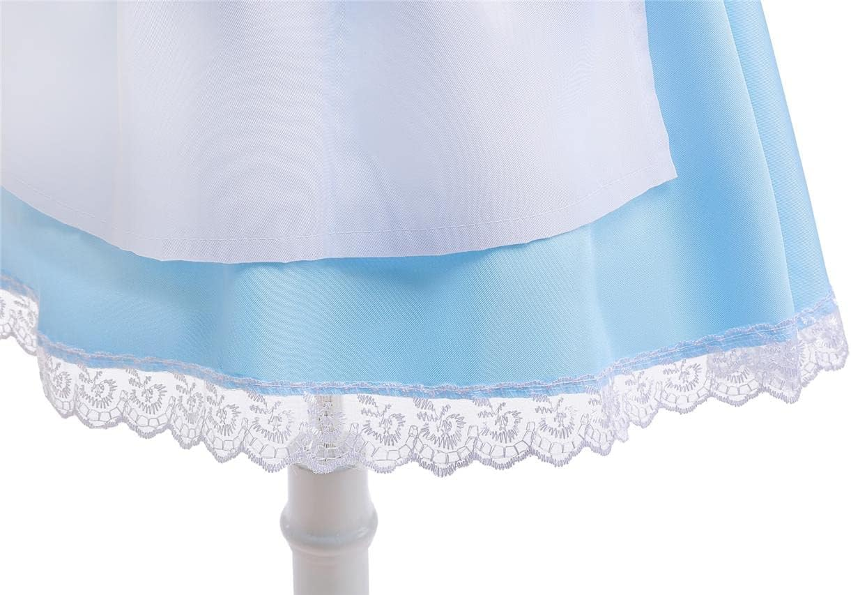 Dressy Daisy Fancy Wonderland Party Costume Dress up Set with Apron Pinafore & Headband for Toddler Little Girls Size 2 to 14 image number 1