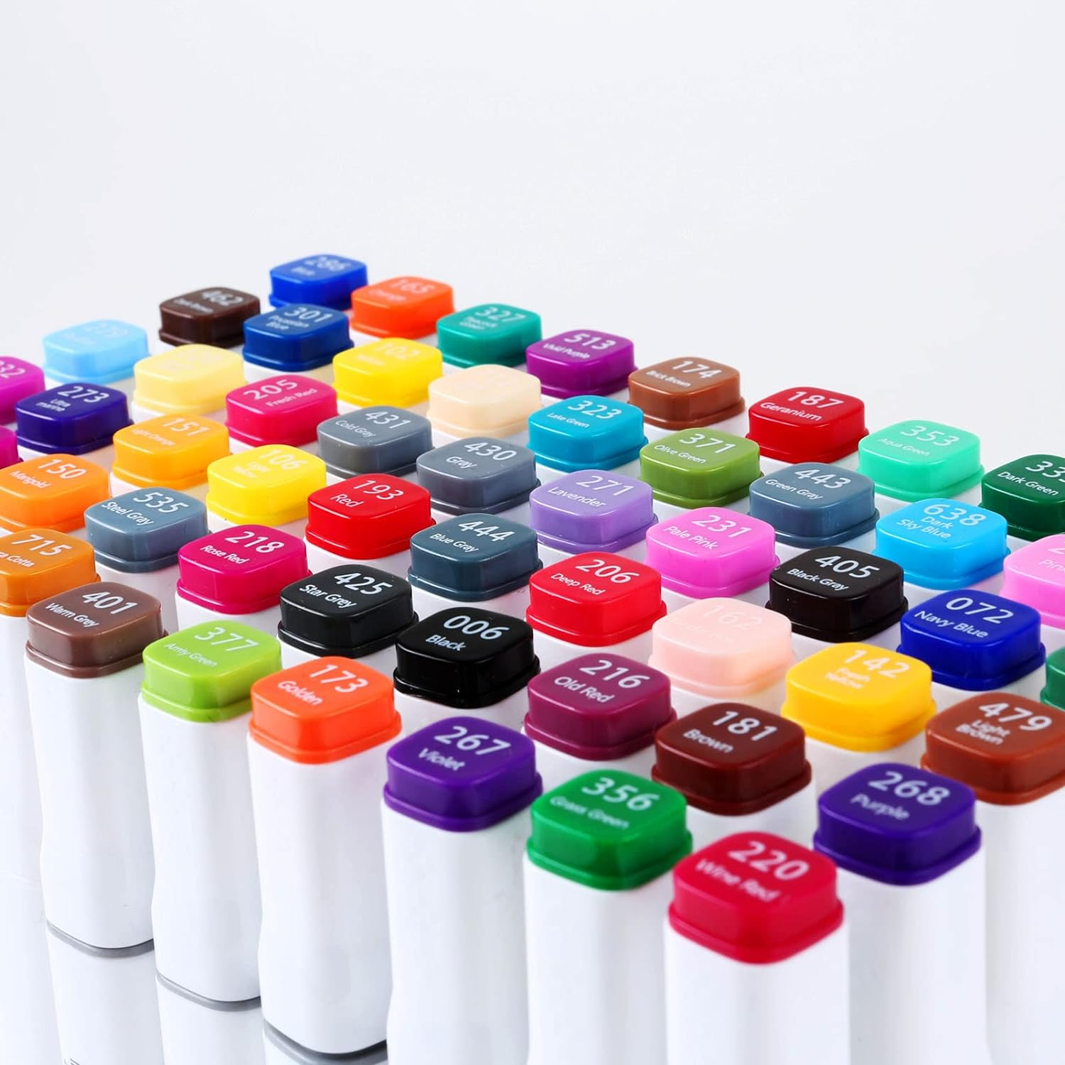 Colour Markers Set Dual Nibs Alcohol Base Colour Coding Assorted Colours with a Bucket Artist Texta Pack (24) image number 4