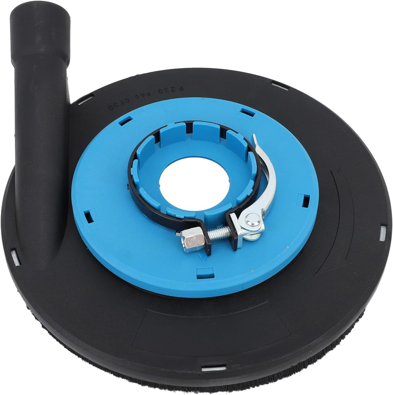 9 Inch Angle Grinder Dust Shroud, Safe and Reliable Efficient Filtration Polishing Surface Grinding Dust Shroud for Stone, Floor, Concrete, Blue Black image number 4