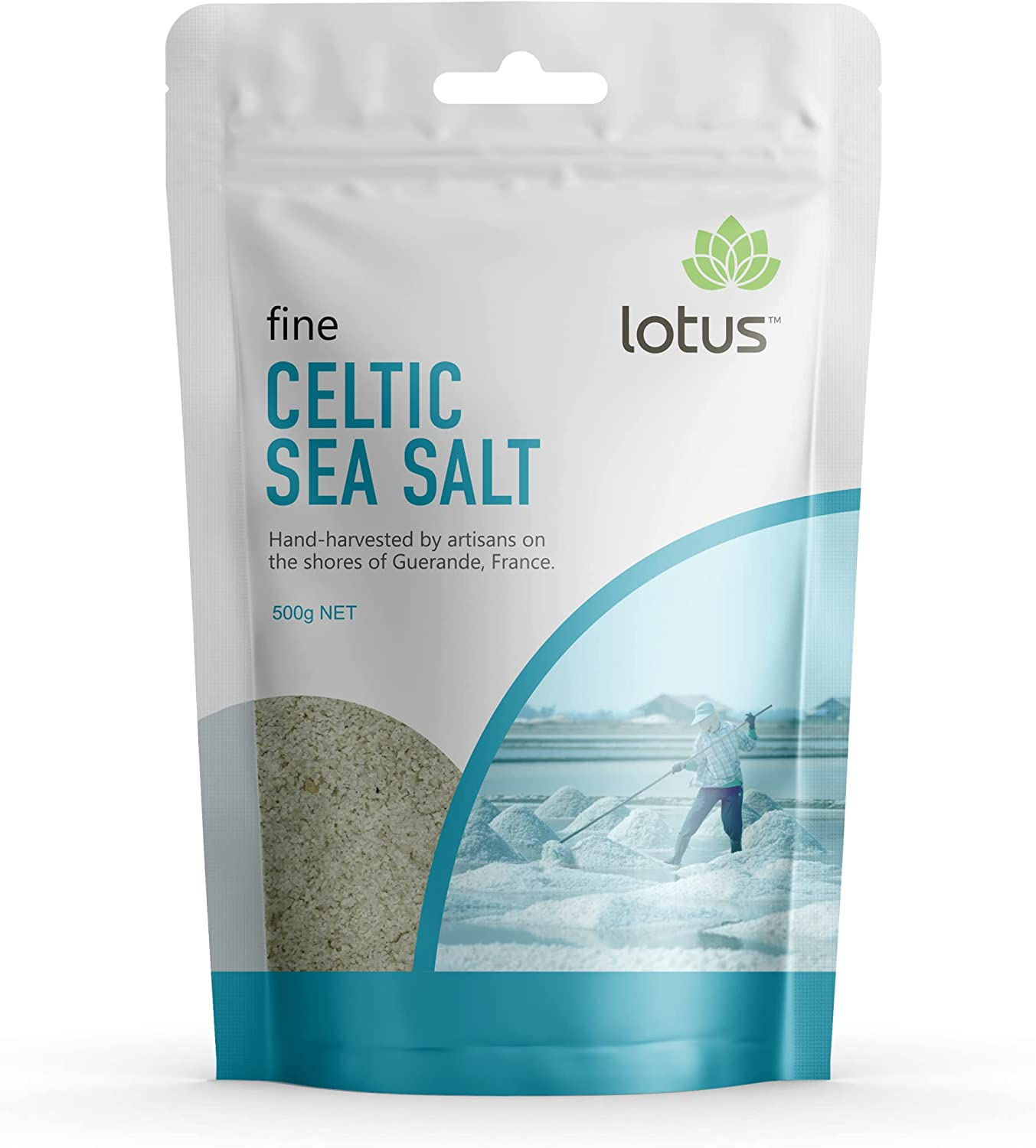 Lotus Celtic Fine Sea Salt, 500 G image number 5