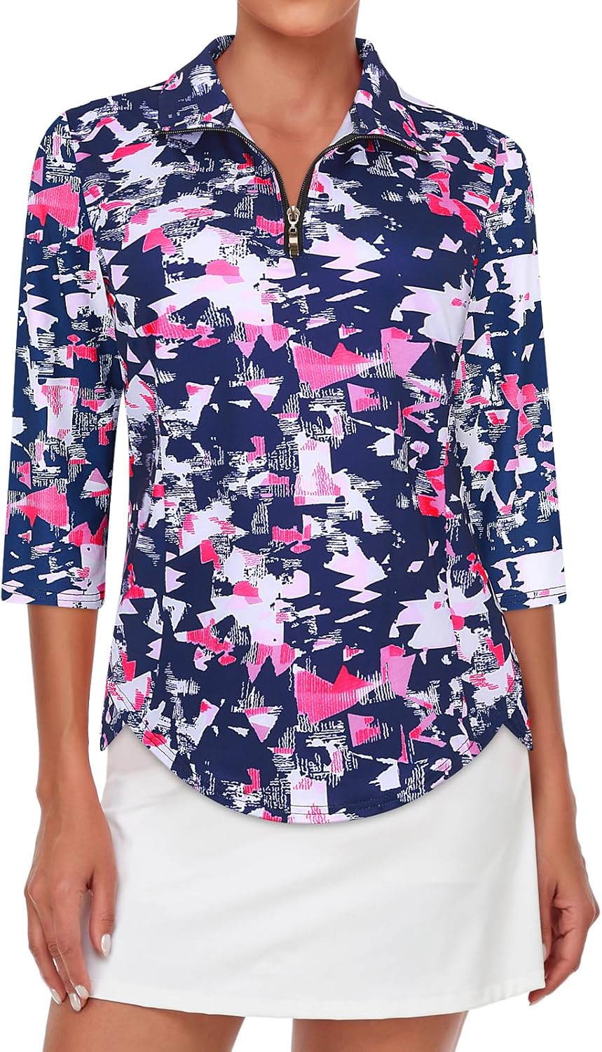 Tanst Sky Women'S Zip up Tank Top Quick Dry Workout Tops Sleeveless Golf Tennis Running Shirt