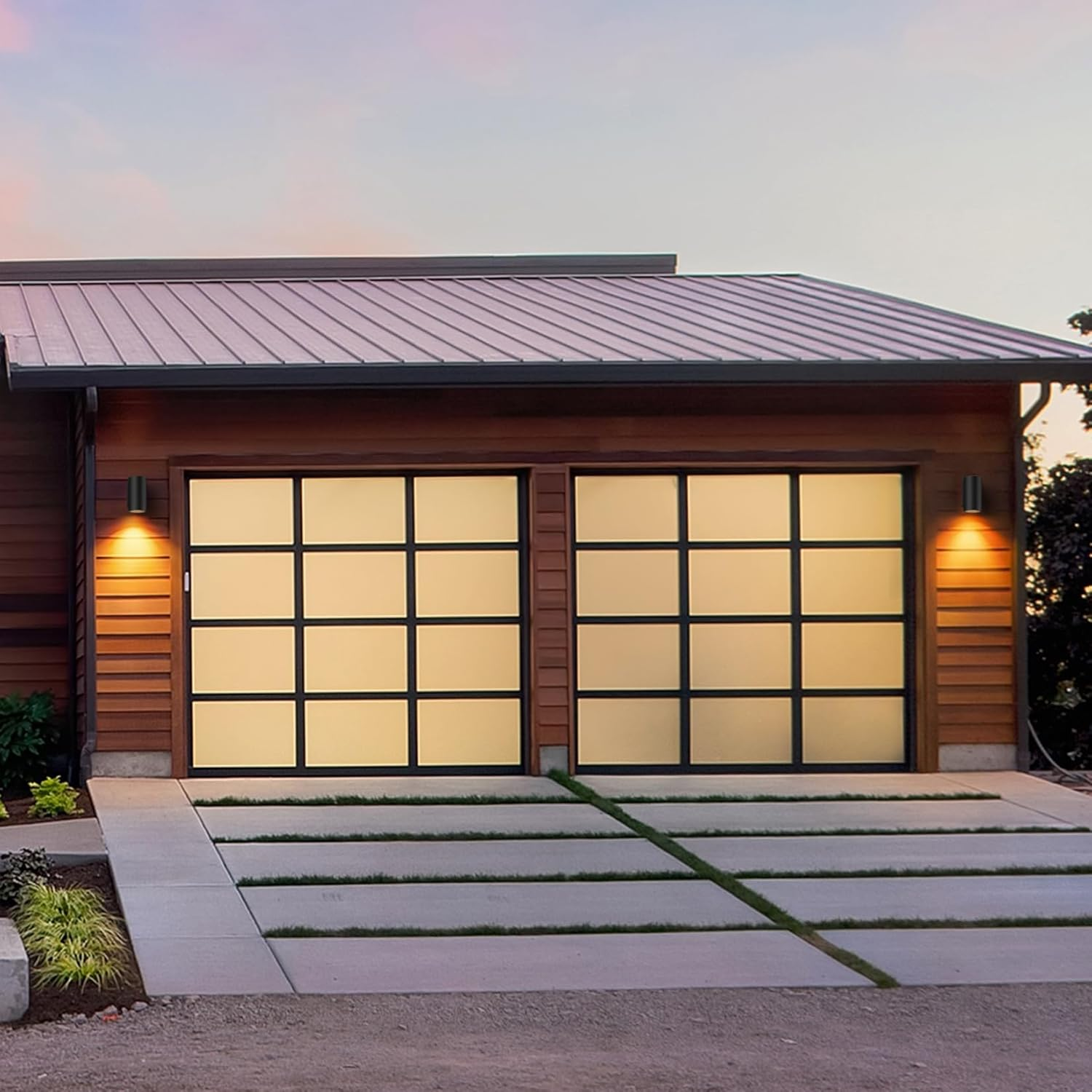 Klighten 2 Pcs Outdoor Wall Lights IP65, outside down Lights, Exterior Wall Lighting Aluminum Modern Wall Lamp for Garden Entrance Terraces Corridor, Socket GU10, Bulbs Not Included, Black image number 3