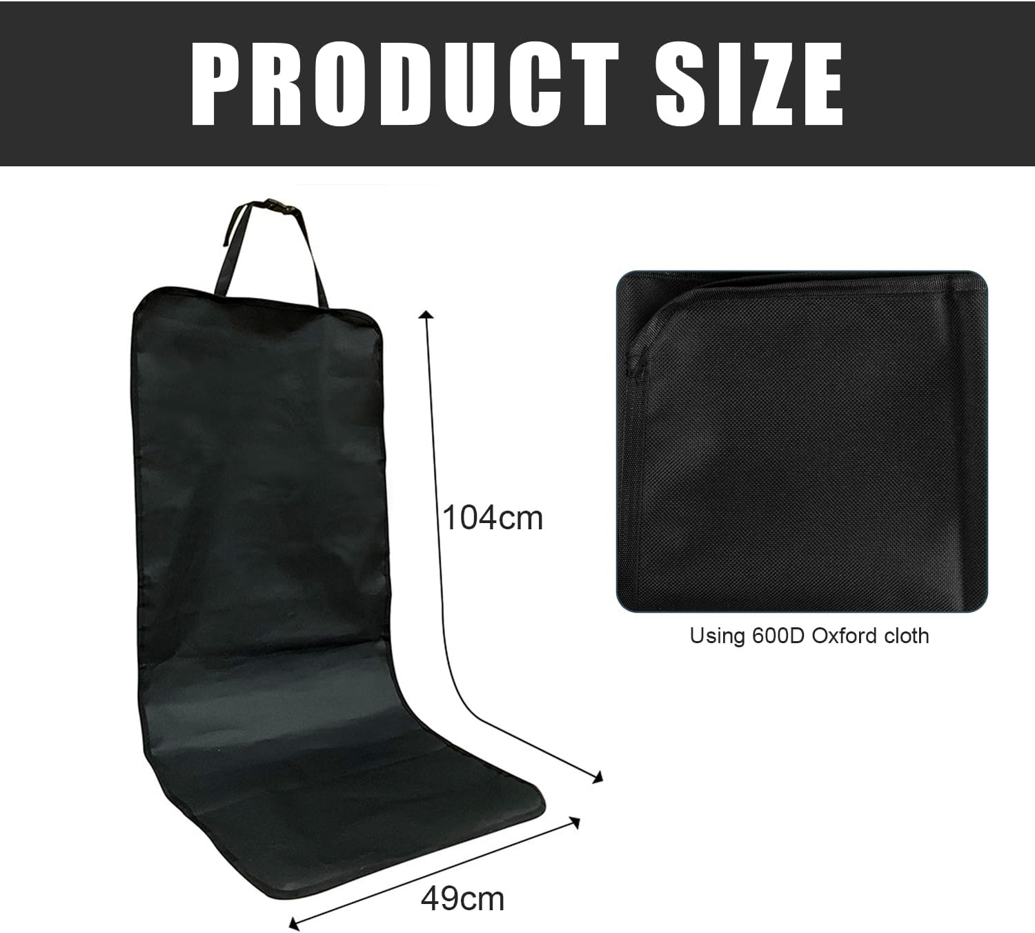 Letuxaamz Car Seat Covers, for Dogs and Children, Water-Repellent, Scratch-Resistant, Car Seat Protector, Car Seat Covers, Dog Car Covers, Back Seat for Most Cars, Trucks and Suvs image number 5