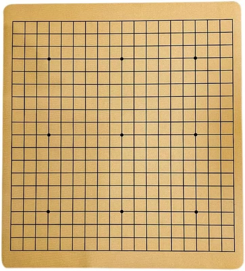 SPPHONEIX Portable Go Game Checkers Game Set with Durable PU Board for Board Game Traditional Game Travel Game-All Ages,19X19 Lines image number 2