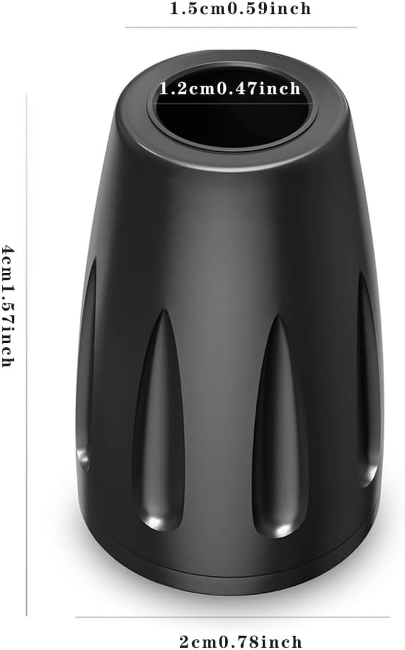 3 Different Sizes of Rubber Poles Walking Poles Rubber Tips Trekking Pole Tips,Replacement Feet Rubber Ends Caps Walking Stick Tips Hiking Pole Tips Replacement Cover Anti-Slip Wear-Resistant.(12Pcs)