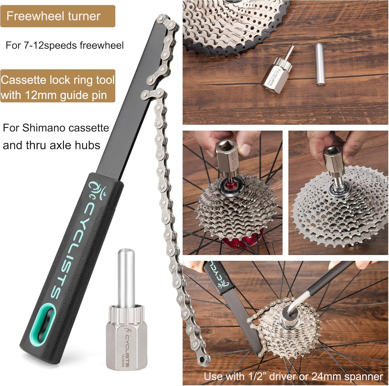 7 Piece Bike Tool Kit - Bike Tools Maintenance Repair Kit - Mountain/Road Bike Bicycle Repair Tool Kit with Storage Case