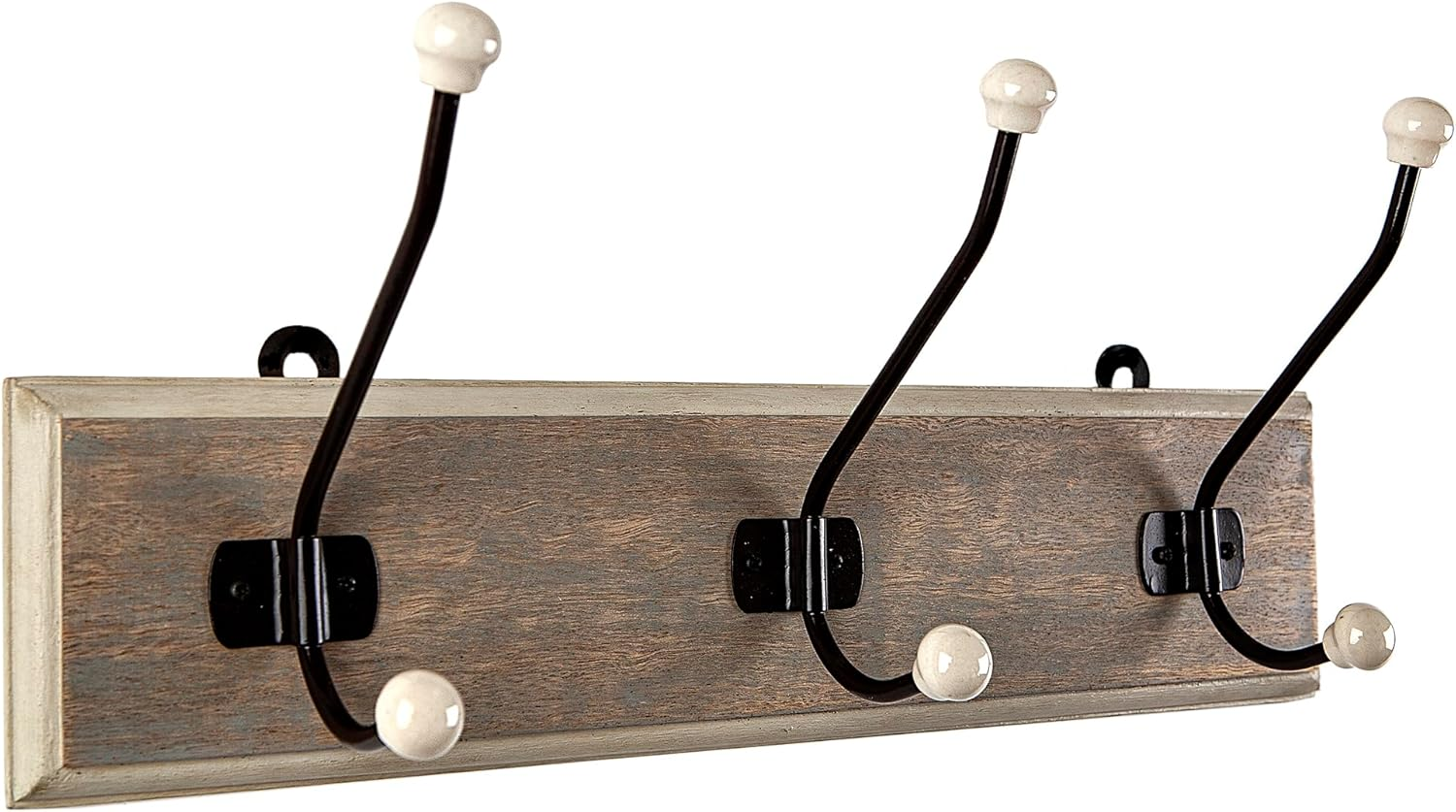 PERCHA Madera/Metal 3 POMOS Ceramica image number 1