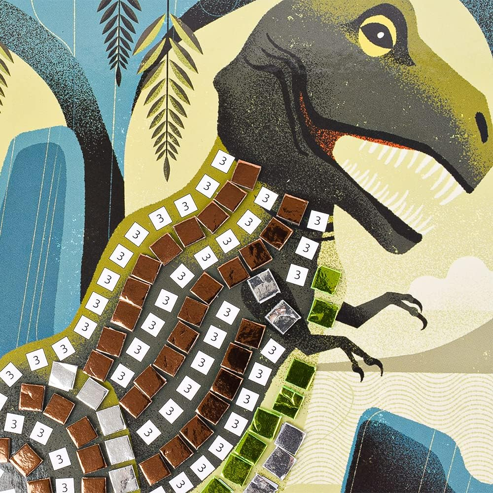 Djeco DJ08899 Dinosaurs Mosaic Sticker Craft Set image number 6