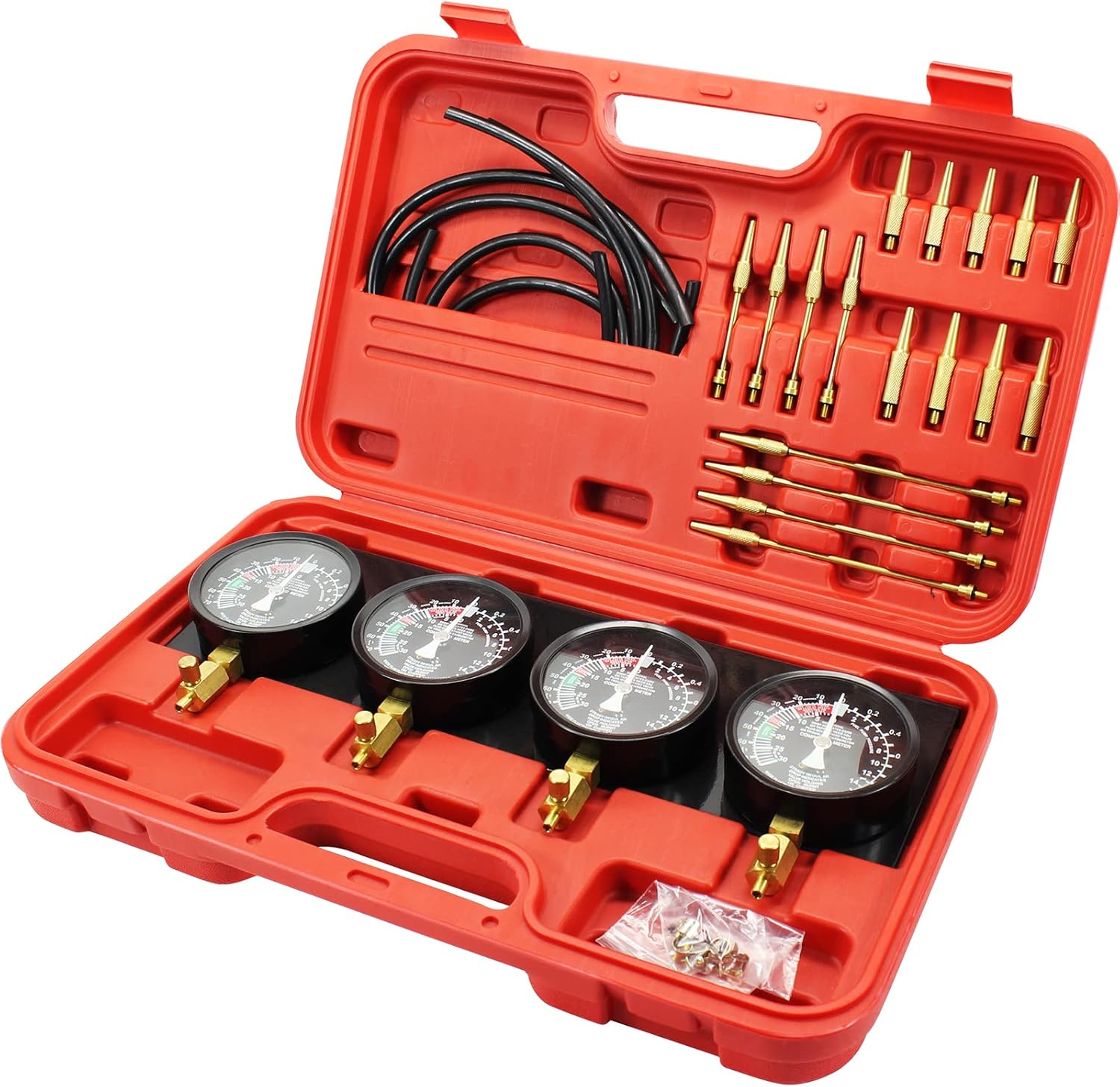VEVOR Fuel Vacuum Carburetor Synchronize Tool Kit Fuel Vacuum Carburetor Synchronizer Carb Sync Gauge Set with Rubber Hose image number 1
